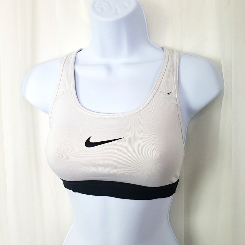 Nike Dri-Fit white sports bra XS